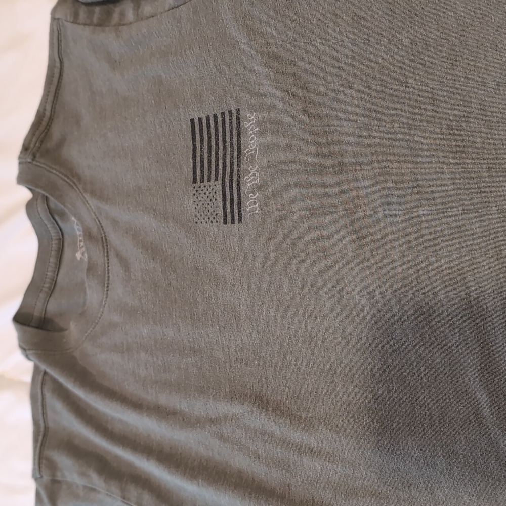 Howitzer we the people green short sleeve tee with preamble on the back